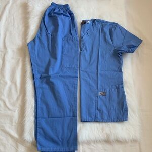 Light Blue Women's Scrub Set